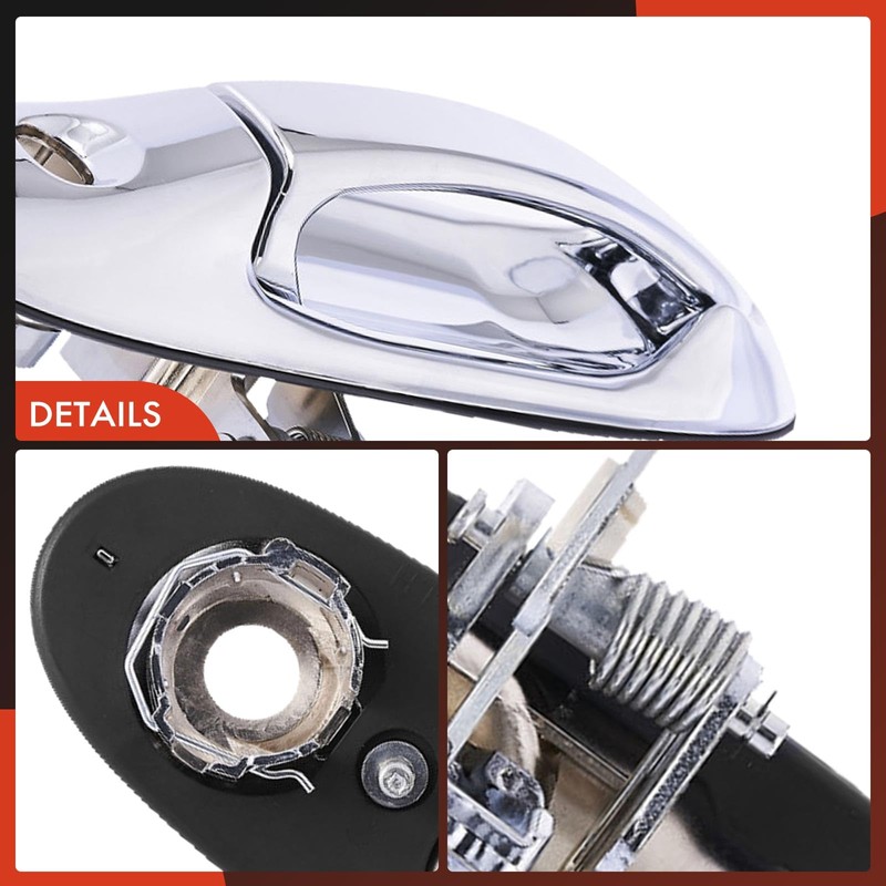 A-Premium Front Left Driver Side Exterior Door Handle with Keyhole