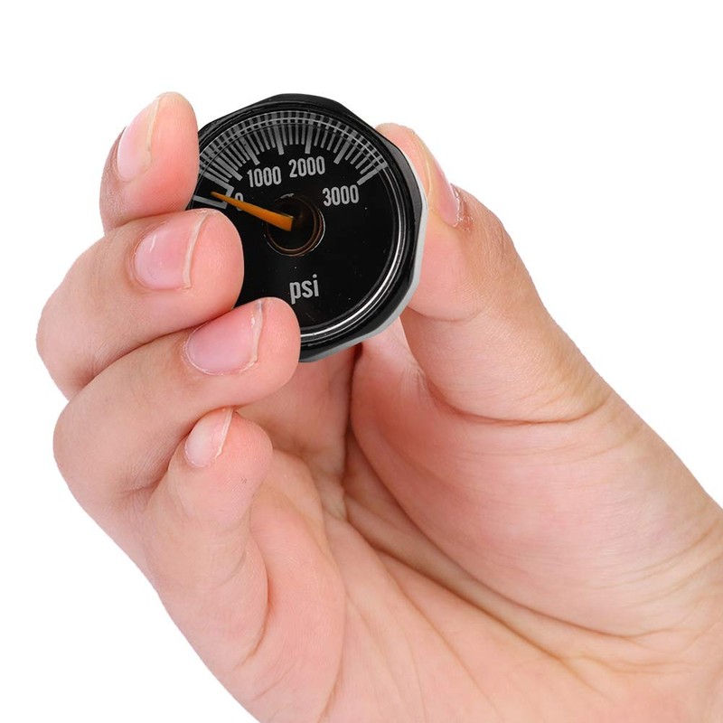 Mini Manómetro Manómetro de Precisión Metal Negro 1 8Npt Válvula