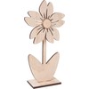 VBS Wooden flower "Nancy", 2 pieces.