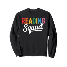 Reading Squad Teacher Librarian Student Book Crew Team Sweatshirt
