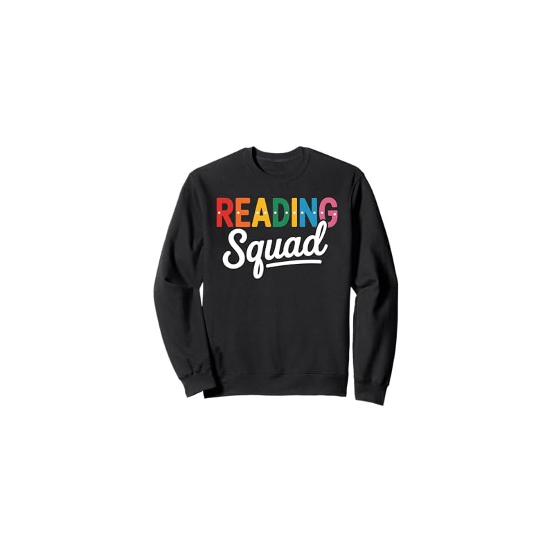 Reading Squad Teacher Librarian Student Book Crew Team Sweatshirt