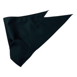 Mont Blanc SH004 Bandana, Triangular Width, 2-Way Belt, Food Hat, Cooking Hat, Kitchen Hat, Restaurant Hat, Cook Hat, One Size Fits All, Black