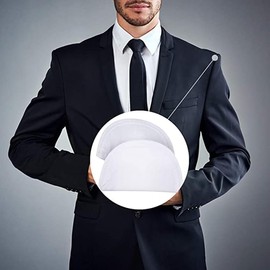 1Pair of White Sponge Shoulder Pads Foam Shoulder Pads Shoulder Enhancer Non Slip Shoulder Protectors for Women Men Jacket T-Shirt Clothing Dress Sewing Accessories (White)