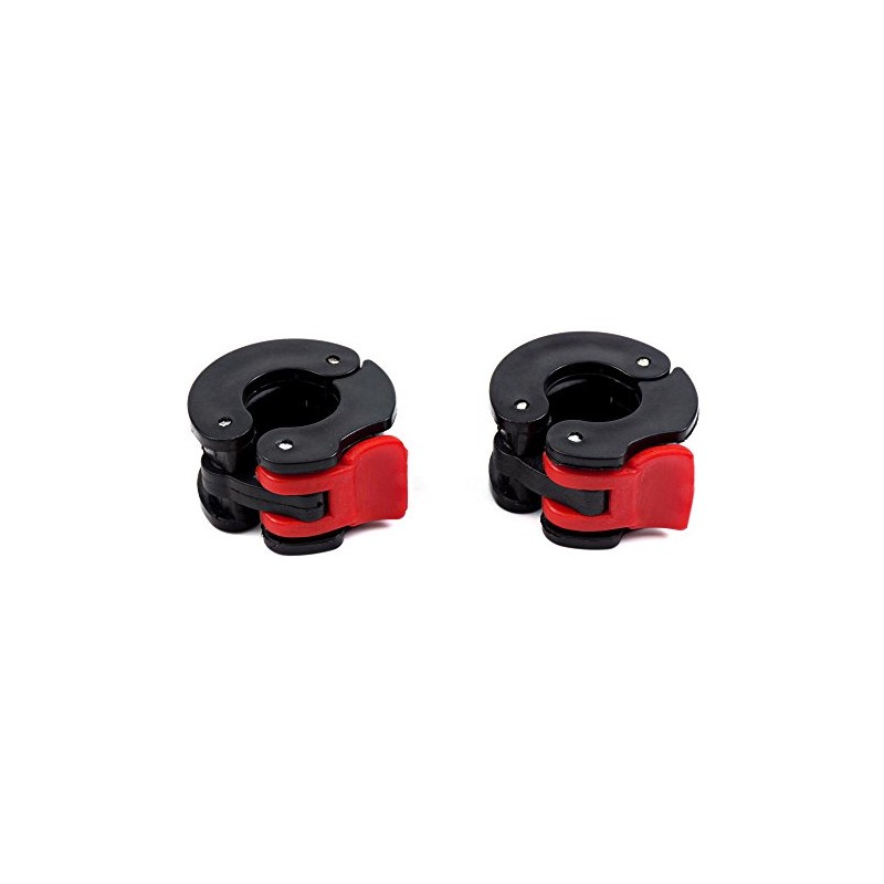 VIAVITO 1 Inch Easy Lock Barbell Collars - Pair