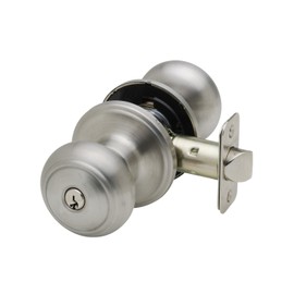 Copper Creek CK2040SS Colonial Knob, Keyed Entry Function, 1 Count, Satin Stainless Finish