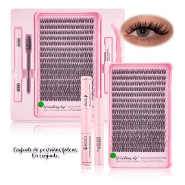 Kit Para Extensiones De Pestañas, Que Incluye Pinzas Y Pegam