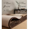 BestHomeCustom Custom Size Hallway Runner Rug Brown-Beige Color 31 inch