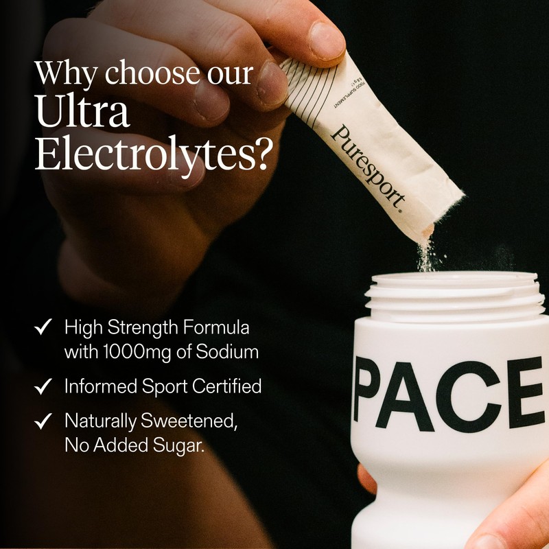 Puresport Ultra Electrolytes Hydration (Watermelon Salt/30 Electrolyte Sachets) | High