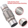 Autarboor 2 Pcs Exhaust Flex Pipe, 3''x 6''Stainless Steel Heavy