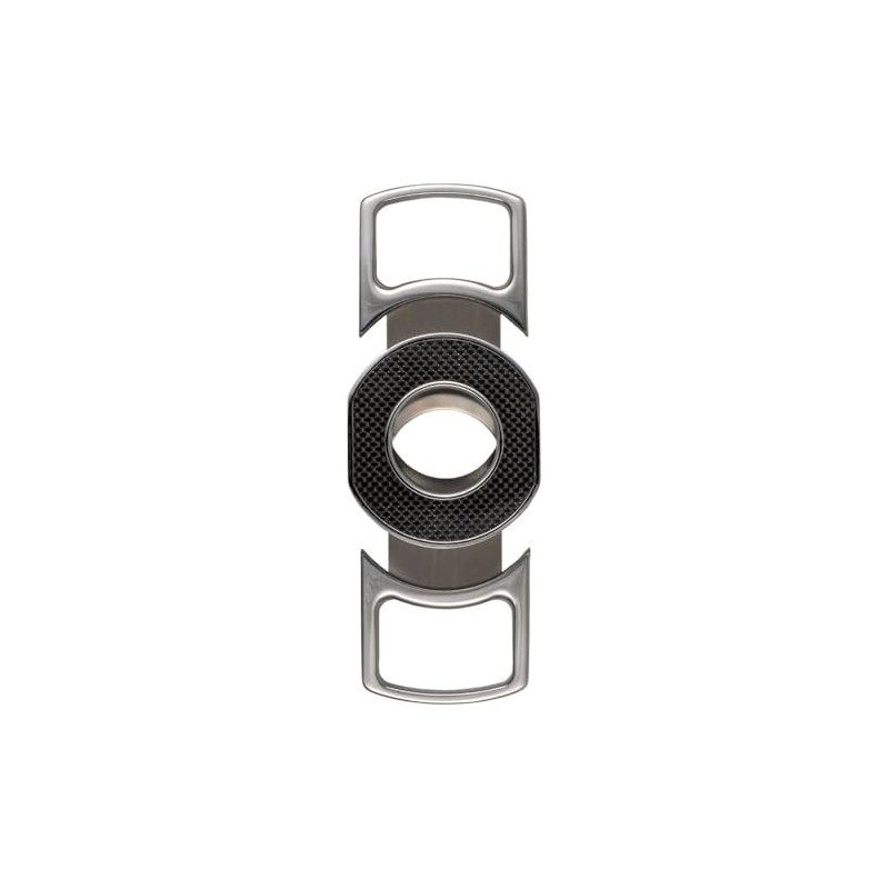 Passatore 2 Blade Chrome Carbon Black Cigar Cutter
