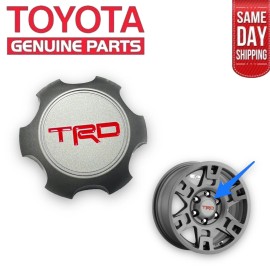 Toyota 10 - 24 TOYOTA 4RUNNER 17 INCH 6 SPOKE WHEEL GRAY CENTER CAP TRD LOGO OEM NEW