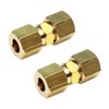Ice Maker Water Line Brass Compression Tube Fitting, 1/4” OD