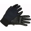 Ryda Childrens Winter Fleece Backed Leather Horse Riding Gloves (Navy
