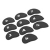 10Pcs Golf Iron Covers Set Clear Numbers Soft Protective Golf
