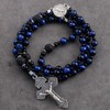 Luomu Lava and Tiger's Eye Stone Rosary 8mm Beads St