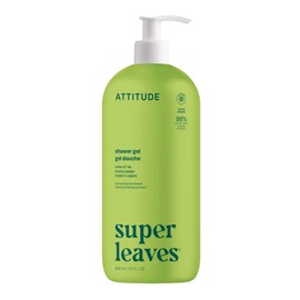 ATTITUDE Body Wash, EWG Verified Shower Gel, Dermatologically Tested, Plant and Mineral-Based, Vegan Personal Care Products, Pear & Amber Scent, 32 Fl Oz