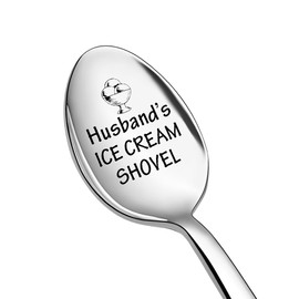 Funny Husbands Ice Cream Shovel Spoon Gift for Husband Hubby Wedding Anniversary Presents for Husband Spoon Gifts for Husbands I Love You Gifts for Hubby Birthday Gifts for Hubbys
