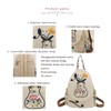 HUANGGUOSHU Women Cotton Woven Hippie Hemp Boho Canvas Embroidery Multi