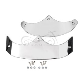 Unbranded Motor Chrome Smooth Front Rear Fender Tip Trim For Harley Fat Boy FLSTF FLSTFSE