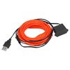 X AUTOHAUX 3 Meter/10ft Interior USB Neon EL Wire String