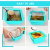 WENQING Silicone Freezer Tray with Lid 2 Pack Silicone Freezer