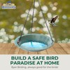BYER OF MAINE Circles Hanging Bird Bath, Porcelain, Glaze Finish,