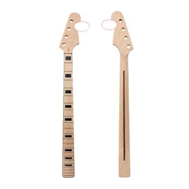 Vetimobato Maple Bass Guitar Neck Precision Bass/Jazz Bass Neck Maple/Rosewood Fretboard Bolt On Finished/Unfinished Bass Neck Replacement (4 String 22 Fret 34inch 42mm Nut and 65mm Heel)