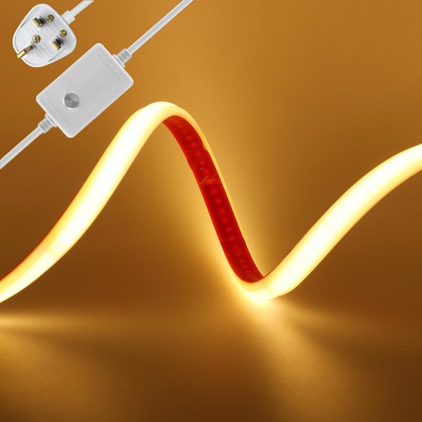 KAFULA 230V COB LED Neon Light Strip 1m Warm White