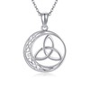 ONEFINITY Celtic Knot Necklace 925 Sterling Silver Celtic Pendant Trinity