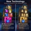 SikSog Smart Recessed Lighting 4 Inch Black RGBCW Color Changing
