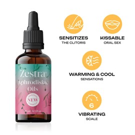 Aphrodisiac for Women by Zestra! Sensitivity Enhancer with Warming Effect and Vibrating Sensation
