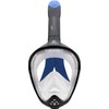 CRESSI Unisex Adult Java Full Face Snorkel Mask, Black/Blue, L/XL