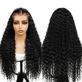 Wiggins 250 Density Water Wave Lace Front Wigs Human Hair Glueless Wigs Human Hair Pre Plucked Pre Cut Water Wave 13x4 Lace Front Wig Human Hair Braided Wigs 18 Inch