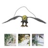 STOBAZA Owl Decoy, Lifelike Flying Hawk Decoy with Hanging Strings,