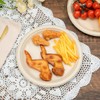 iDopick Compostable Paper Plates 9 Inch, 50 Pack Biodegradable Sugarcane