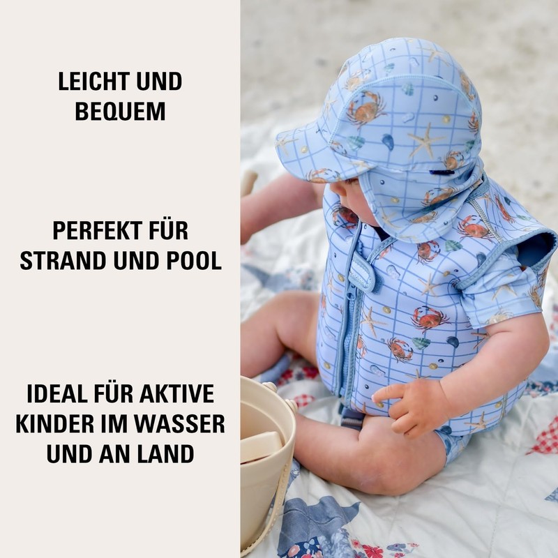 Mikk-line Baby Sun Hat with Neck Protection, Lightweight Summer Hat