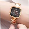 jojofuny 2pcs Smart Watch Protective Cover with Double-Row Drill Anti-Shock