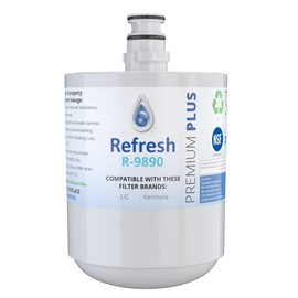 Refresh NSF-53 Premium Replacement Refrigerator Water Filter Compatible with LG LT500P, 5231JA2002A, 5231JA2002A-S, ADQ72910901, ADQ72910902, ADQ72910907 and Kenmore 46-9890 (1 Pack)