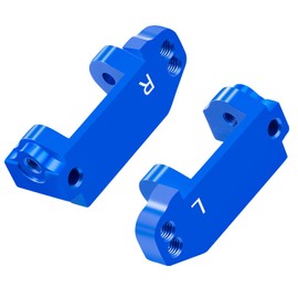 WEFEINO Metal Caster Blocks C-Hubs Steering Blocks Knuckles Upgrade Parts for Tra-xxas 1/10 Slash 2WD RC Car (Caster C-Hubs)