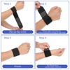 Pack of 2 Wrist Bandages Tennis Elastic Wrist Support Wrist