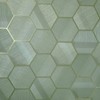 Zambaiti Parati Hexagon Green Gold Metallic Textured Wallpaper Geometric Faux sisal grasscloth