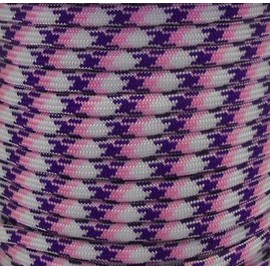 US Ropes Cuerda de paracaídas comercial tipo III 550 de 100 pies, hecha a mano en Estados Unidos, cuerda de supervivencia para exteriores (Aloha)