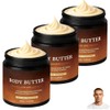 Body Butter for Men, Fragrance Moisturizer for Daily Grooming (3pcs)
