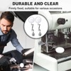Kingdder 2 Pcs Circular Inspection Mirrors Magnetic Base Welding Mirror