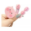 Miry Pink Cerdito Pinza Pelo Pig Set De 3 Cabello