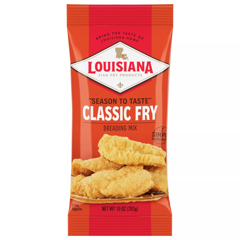 Louisiana Fish Fry Mix Classic Fry Breading 10 oz (Pack