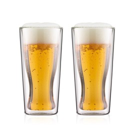 BODUM ボダム グラス コップ タンブラー SKÅL スカル ダブルウォール グラス 350ml 2個セット 保温保冷性 二重構造 電子レンジ可オーブン可 食洗器可 【正規品】 10594-10J