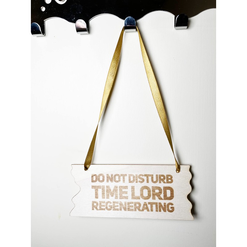 Bedroom Door Sign, Do Not Disturb Time Lord Regenerating