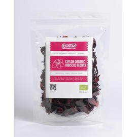 Bioura Organic Ceylon Hibiscus Flowers Tea, 50g, Rich Aroma, Unique Flavour, Bio Organic Goodness