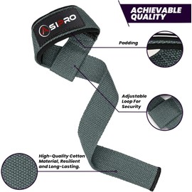 ASIPRO Lifting Straps Strength Training for Fitness Weightlifting Straps for Women and Men Deadlift Lifting Straps Bodybuilding Grip Aids Strength Sports Lifting Straps Fitness Pair 2 Lifting Straps